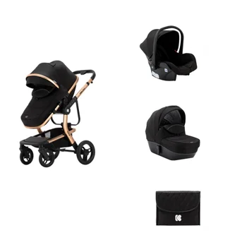 Kikka Boo dečija kolica 3u1 Irene set sa autosedištem i tvrdom korpom black Kikka Boo dečija kolica 3u1 Irene set sa autosedištem i tvrdom korpom black