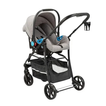 Kikka Boo dečija kolica 3u1 set Selina sa autosedištem i tvrdom korpom light grey-7 Kikka Boo dečija kolica 3u1 set Selina sa autosedištem i tvrdom korpom light grey-7