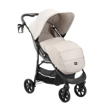 Kikka Boo dečija kolica 3u1 set Selina  sa autosedištem i tvrdom korpom light beige-1