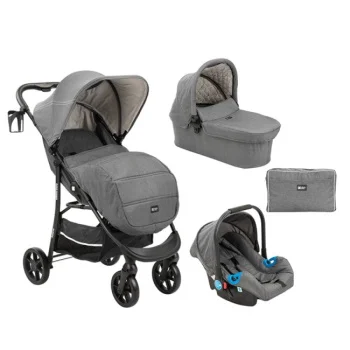 Kikka Boo dečija kolica 3u1 set Selina sa autosedištem i tvrdom korpom dark gray Kikka Boo dečija kolica 3u1 set Selina sa autosedištem i tvrdom korpom dark gray