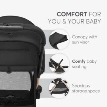 Kikka Boo kolica autofolding Eden PLUS Black-2 Kikka Boo kolica autofolding Eden PLUS Black-2