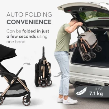 Kikka Boo kolica autofolding Eden PLUS Black-7 Kikka Boo kolica autofolding Eden PLUS Black-7