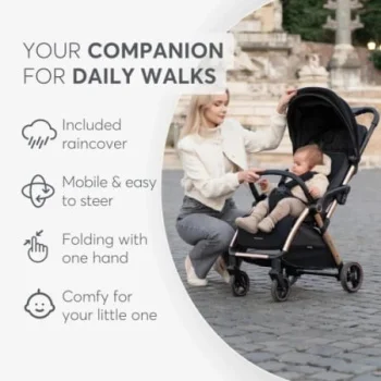 Kikka Boo kolica autofolding Eden PLUS Black-8 Kikka Boo kolica autofolding Eden PLUS Black-8