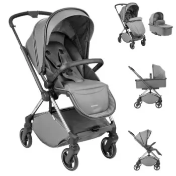 Kikka Boo kolica Lanah 3u1 set sa autosedištem I-Prime I-size i tvrdom korpom Grey-2 Kikka Boo kolica Lanah 3u1 set sa autosedištem I-Prime I-size i tvrdom korpom Grey-2