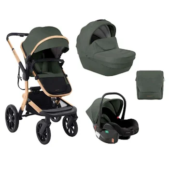 Kikka Boo kolica Irene premium 3u1 set sa I-SIZE autosedištem i tvrdom korpom Army Green Kikka Boo kolica Irene premium 3u1 set sa I-SIZE autosedištem i tvrdom korpom Army Green