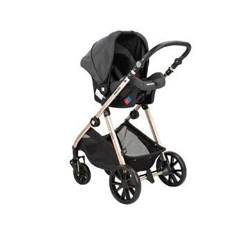 Kikka Boo dečija kolica set 3u1 Ugo black -2 Kikka Boo dečija kolica set 3u1 Ugo black -2