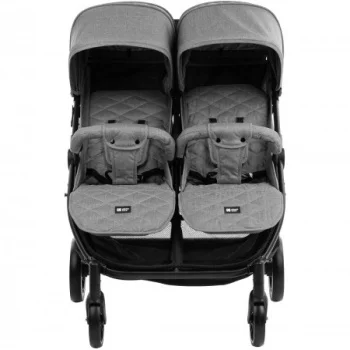 Kikka Boo kolica za blizance Happy 2 light grey-1