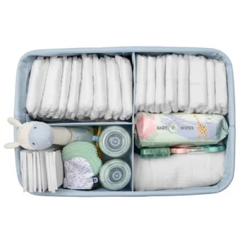 Kikka Boo korpa organajzer za pelene Stripy Friends-1 Kikka Boo korpa organajzer za pelene Stripy Friends-1