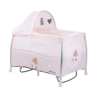 Kikka Boo prenosivi krevetac Dreamy Bear 2 nivoa pink-1 Kikka Boo prenosivi krevetac Dreamy Bear 2 nivoa pink-1