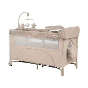 Kikka Boo krevetac Nighty Night 2 nivoa sa rancem i pultom beige Kikka Boo krevetac Nighty Night 2 nivoa sa rancem i pultom beige