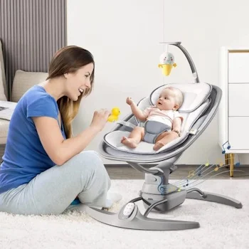 Kikka Boo ljuljaška Spinny Grey-2 Kikka Boo ljuljaška Spinny Grey-2