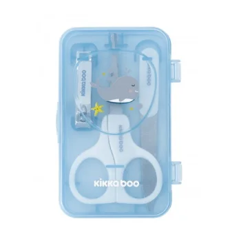 Kikka Boo manikir set za bebe 3 dela Whale blue Kikka Boo manikir set za bebe 3 dela Whale blue