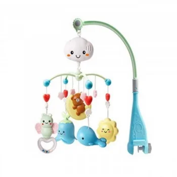 Kikka Boo muzička vrteška za krevetac sa projektorom Bear on Moon mint Kikka Boo muzička vrteška za krevetac sa projektorom Bear on Moon mint