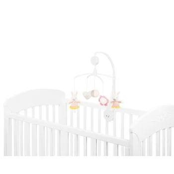 Kikka Boo muzička vrteška za krevetac Rabbits in Love -1 Kikka Boo muzička vrteška za krevetac Rabbits in Love -1