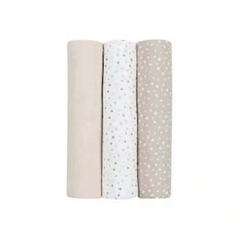 Kikka Boo pelene od muslina 100x100 Dots Beige set 3/1 Kikka Boo pelene od muslina 100x100 Dots Beige set 3/1