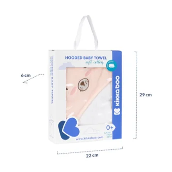 Kikka Boo peškir za bebe sa kapuljačom 90x90cm Rabbits in Love-3 Kikka Boo peškir za bebe sa kapuljačom 90x90cm Rabbits in Love-3