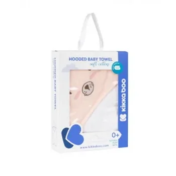 Kikka Boo peškir za bebe sa kapuljačom 90x90cm Bear with Me Pink-1 Kikka Boo peškir za bebe sa kapuljačom 90x90cm Bear with Me Pink-1