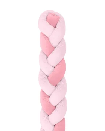 Kikka Boo pletenica za krevetac trostruka 180 cm Pink-2 Kikka Boo pletenica za krevetac trostruka 180 cm Pink-2