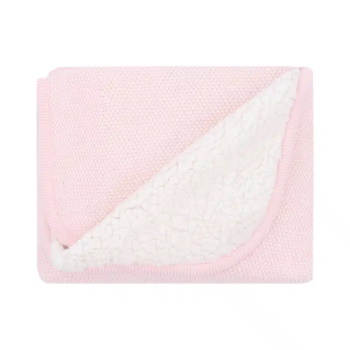 Kikka Boo pleteno dvostrano ćebence za bebe Sherpa 75x100 Dream Big Pink Kikka Boo pleteno dvostrano ćebence za bebe Sherpa 75x100 Dream Big Pink