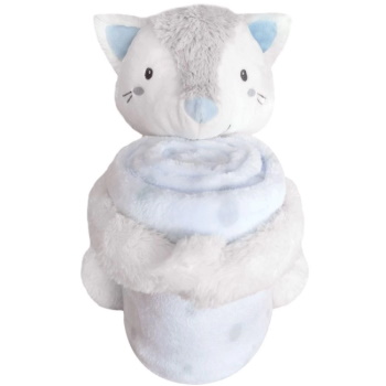 Kikka Boo ćebence za bebe sa plišanom igračkom 70×100 Little Fox 