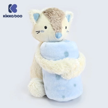 Kikka Boo ćebence za bebe sa plišanom igračkom 70×100 Little Fox -1