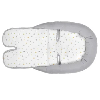 Kikka Boo podloga za autosedište od memorijske pene Dots Grey-1 Kikka Boo podloga za autosedište od memorijske pene Dots Grey-1