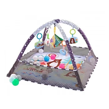 Kikka Boo podloga za igru sa 18 loptica Forest grey Kikka Boo podloga za igru sa 18 loptica Forest grey