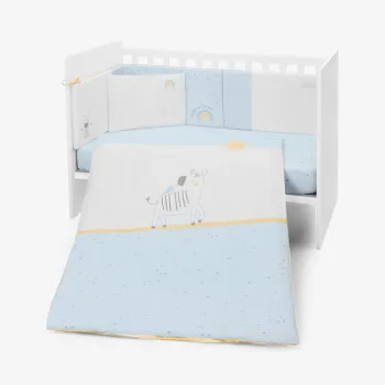 Kikka Boo posteljina sa ogradicom 60/120 6/1 Stripy Friends Kikka Boo posteljina sa ogradicom 60/120 6/1 Stripy Friends