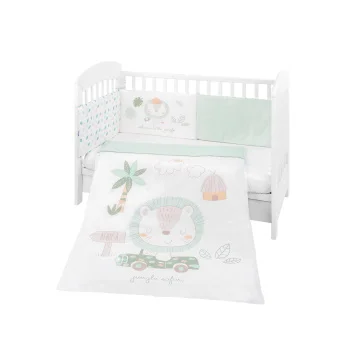 Kikka Boo posteljina sa ogradicom 60/120 6/1 Jungle King Kikka Boo posteljina sa ogradicom 60/120 6/1 Jungle King