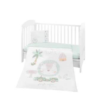 Kikka Boo posteljina sa ogradicom 60/120 6/1 Jungle King-1 Kikka Boo posteljina sa ogradicom 60/120 6/1 Jungle King-1