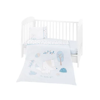 Kikka Boo posteljina sa ogradicom 60/120 6/1 Little Fox-1 Kikka Boo posteljina sa ogradicom 60/120 6/1 Little Fox-1