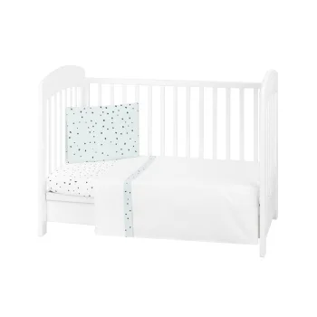 Kikka Boo posteljina sa ogradicom 60/120 6/1 Bear with Me mint-3 Kikka Boo posteljina sa ogradicom 60/120 6/1 Bear with Me mint-3