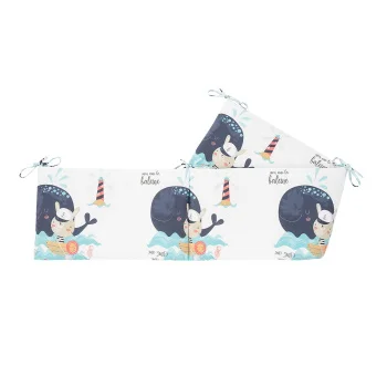 Kikka Boo posteljina sa ogradicom 70/140 6/1 Happy Sailor -3 Kikka Boo posteljina sa ogradicom 70/140 6/1 Happy Sailor -3