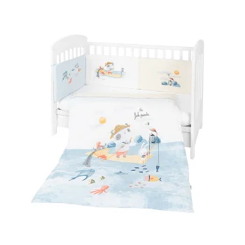 Kikka Boo posteljina sa ogradicom 70/140 6/1 The Fish Panda-1 Kikka Boo posteljina sa ogradicom 70/140 6/1 The Fish Panda-1