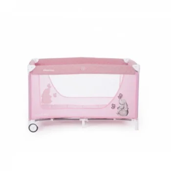 Kikka Boo prenosivi krevetac Day & Night Rabbit 2 nivoa pink-1 Kikka Boo prenosivi krevetac Day & Night Rabbit 2 nivoa pink-1