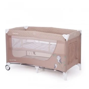 Kikka Boo prenosivi krevetac Day & Night Bird 2 nivoa beige -1 Kikka Boo prenosivi krevetac Day & Night Bird 2 nivoa beige -1