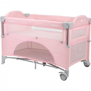 Kikka Boo prenosivi krevetac 2 nivoa Milky Way sa spuštajućom stranicom pink