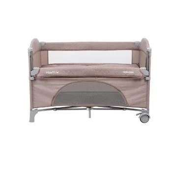 Kikka Boo prenosivi krevetac 2 nivoa Milky Way sa spuštajućom stranicom beige-1