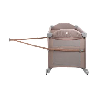 Kikka Boo prenosivi krevetac 2 nivoa Milky Way sa spuštajućom stranicom beige-3