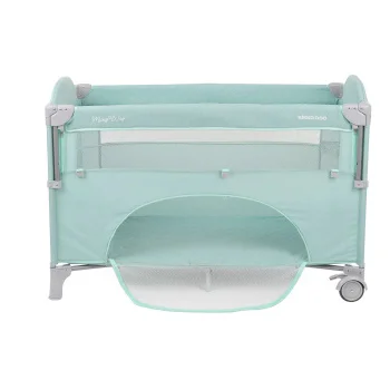 Kikka Boo prenosivi krevetac 2 nivoa Milky Way sa spuštajućom stranicom mint-1 Kikka Boo prenosivi krevetac 2 nivoa Milky Way sa spuštajućom stranicom mint-1