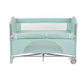 Kikka Boo prenosivi krevetac 2 nivoa Milky Way sa spuštajućom stranicom mint-2 Kikka Boo prenosivi krevetac 2 nivoa Milky Way sa spuštajućom stranicom mint-2