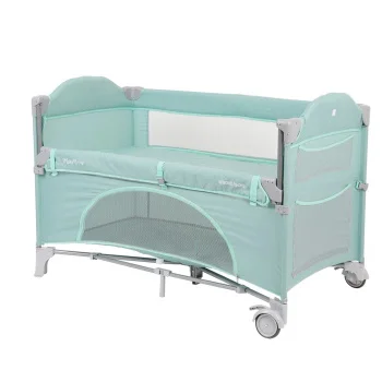 Kikka Boo prenosivi krevetac 2 nivoa Milky Way sa spuštajućom stranicom mint-4 Kikka Boo prenosivi krevetac 2 nivoa Milky Way sa spuštajućom stranicom mint-4