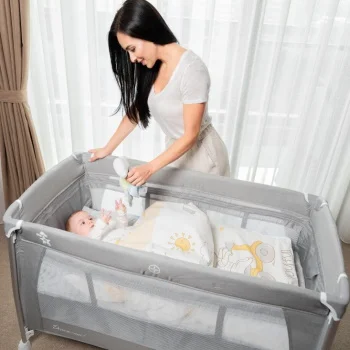 Kikka Boo prenosivi krevetac Dessine Moi  2 nivoa grey-2 Kikka Boo prenosivi krevetac Dessine Moi  2 nivoa grey-2