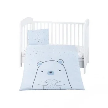 Kikka Boo posteljina za bebe navlaka 3/1 Bear with Me blue Kikka Boo posteljina za bebe navlaka 3/1 Bear with Me blue