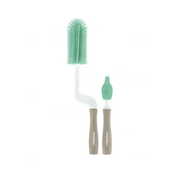 Kikka Boo set silikonskih četki za čišćenje flašica i cucli 2 dela blue Kikka Boo set silikonskih četki za čišćenje flašica i cucli 2 dela blue