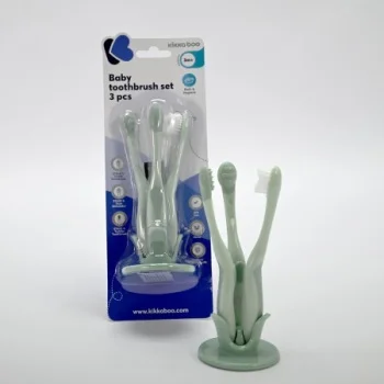 Kikka Boo set četkica za zubiće za bebe 3 dela mint-1 Kikka Boo set četkica za zubiće za bebe 3 dela mint-1