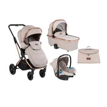 Kikka Boo dečija kolica set 3u1 Angele chrome beige Kikka Boo dečija kolica set 3u1 Angele chrome beige