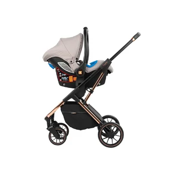 Kikka Boo dečija kolica set 3u1 Angele chrome beige-5 Kikka Boo dečija kolica set 3u1 Angele chrome beige-5