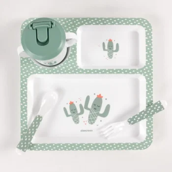 Kikka Boo set posuđa 4 dela Cactus mint-1 Kikka Boo set posuđa 4 dela Cactus mint-1