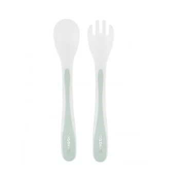 Kikka Boo set kašičica i viljuška PP mint Kikka Boo set kašičica i viljuška PP mint